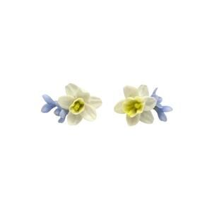 NEW JENNIFER SUMKO women's spring daffodil earrings in blue